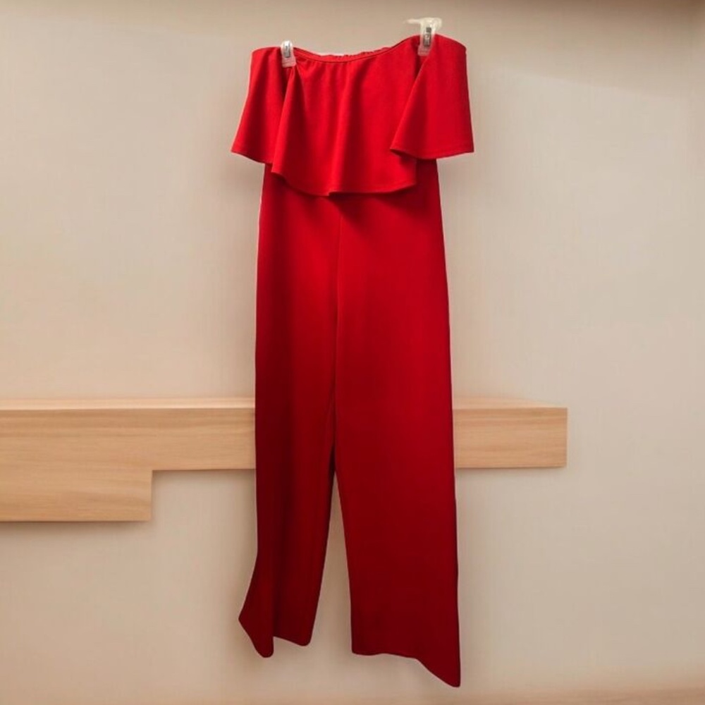 GoodTime, Woman, Casual Jumper, Mono, Red, Sz L, Peasant style, Sleeveless.!